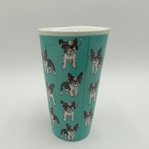 clair de lune Porcelain French Bulldog Travel 12 oz Mug - Picture 7 of 10